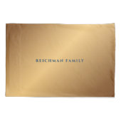 Pessach Seder Bronze Navy Trellis Personalisiert Kissenbezug (Rückseite)