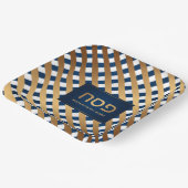 Pessach Seder Dinner Elegantes Hebräisch Personali Pappteller (Gewinkelt)