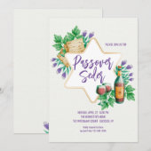 Pessach-Seder Einladung (Vorne/Hinten)