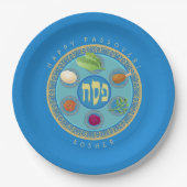 Pessach Seder Foods Kosher Pesach Pappteller (Vorderseite)