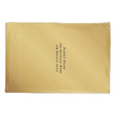 Pessach Seder Gold-Swash Personalisierte Pillowcas Kissenbezug (Rückseite)