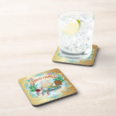 Pessach Seder Jüdischer Feiertag Getränkeuntersetzer (Rechte Seite)