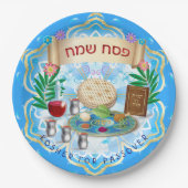 Pessach Seder Koscher Pesach Pappteller (Vorderseite)
