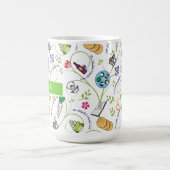 Pessach Seder Matza Weinfrösche farbig Kaffeetasse (Mittel)