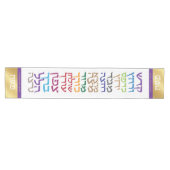 Pessach Seder Moderne Hebräisch Personalisiert Mittelgroßer Tischläufer (Horizontal)