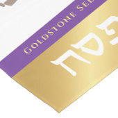 Pessach Seder Moderne Hebräisch Personalisiert Mittelgroßer Tischläufer (Ecke)