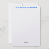 Pessach-Sedertisch mit Tieren Feiertagskarte (Rückseite)