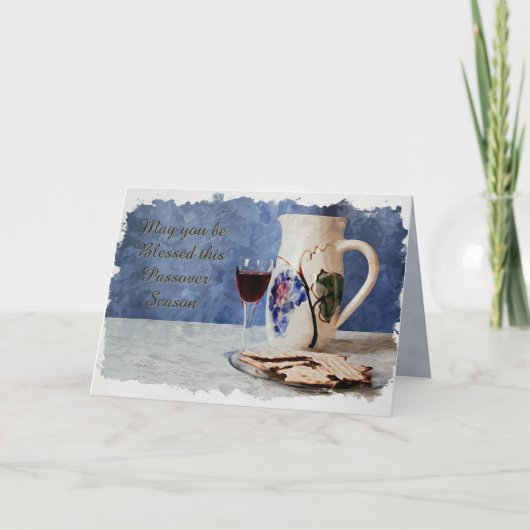 Pessach-Segnungen: Eine heilige Feier Karte (Vorderseite)
