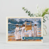 Pessach-Segnungen. Fine Art Grußkarte Karte (Stehend Vorderseite)