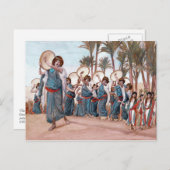 Pessach-Segnungen. Fine Art Postkarte (Vorne/Hinten)