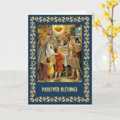 Pessach-Segnungen. Judaika Fine Art Card Karte (Gelbe Blume)