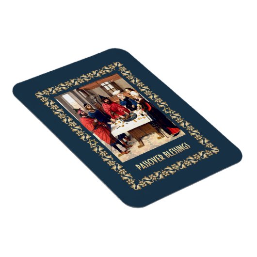 Pessach-Segnungen. Kunsthandwerksmagnete Magnet (Rechte Seite)