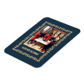 Pessach-Segnungen. Kunsthandwerksmagnete Magnet (Linke Seite)