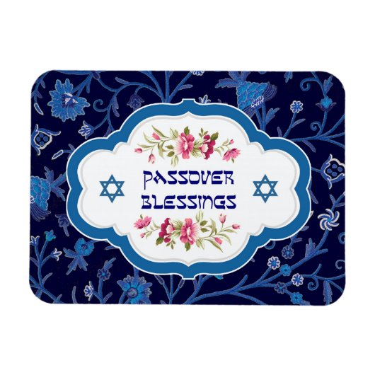 Pessach-Segnungen. Shalom bei Pesach-Geschenkmagne Magnet (Horizontal)