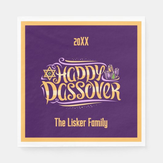 Pessach Serviette (Vorderseite)