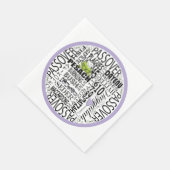 Pessach Standard Napkins "Dayenu & more" Serviette (Ecke)