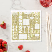 Pessach Standard Napkins "Pessach Gold" Serviette (Beispiel)
