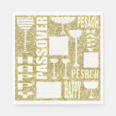 Pessach Standard Napkins "Pessach Gold" Serviette (Vorderseite)