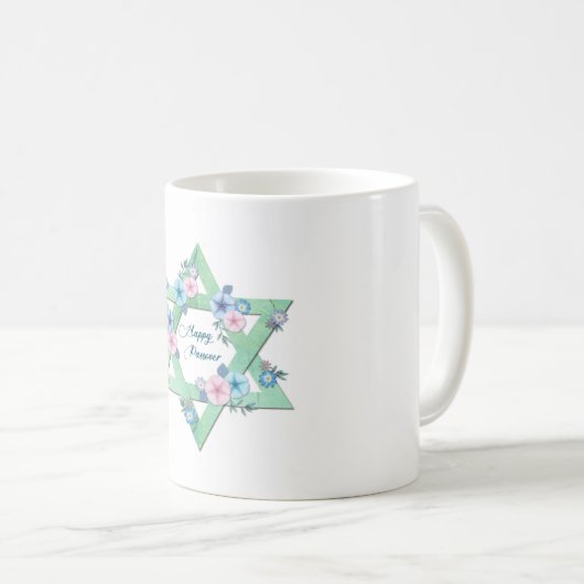 Pessach-Stern von David Kaffeetasse (VorderseiteRechts)