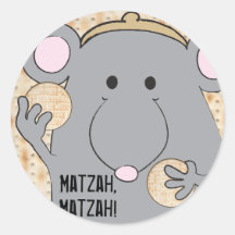Pessach-Sticker-Kreis "Matzah Matzah