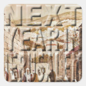 Pessach Sticker Platz "Jerusalem" (Vorderseite)