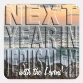 Pessach Sticker Platz "Jerusalem Beach" (Vorderseite)