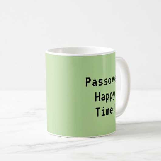 Pessach Tasse 11 oz Passover Happy Matzah (VorderseiteRechts)