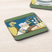 Pessach-Untersetzer "Pessach-Seder" Getränkeuntersetzer (Linke Seite)