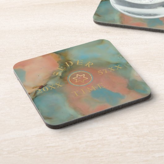 Pessach-Untersetzer Schöne Farbtöne Getränkeuntersetzer (Linke Seite)