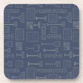 Pessach-Untersetzer "Weingläser-Passover" Getränkeuntersetzer