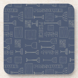 Pessach-Untersetzer "Weingläser-Passover" Getränkeuntersetzer