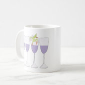 Pessach "Wein und Frosch" 11 oz Tasse (Vorderseite Links)