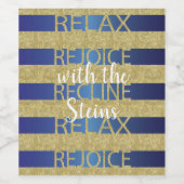 Pessach Weinflaschen Etikett Lounge Erholung Recli (Einzelnes Label)