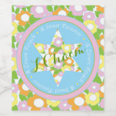 Pessach Weinflaschen Etikett Pessach Blume (Einzelnes Label)