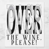 Pessach Weinflaschen Etikett Pessach der Weine (Einzelnes Label)