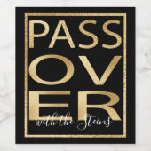 Pessach Weinflaschen Etikett Pessach Klassisches G (Einzelnes Label)