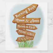 Pessach Weinflaschen Etikettenschilder der Zeit Weinetikett (Einzelnes Label)