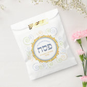 Pessach Weiß Jerusalem Swirl Hebräisch Name Geschenktütchen (Versiegelt)