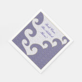 Pessach White Standard Napkins "Gold Star/Lila" Serviette (Ecke)