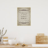 Pessimismus führt zu Schwäche - Positives Zitat Poster (Küche)