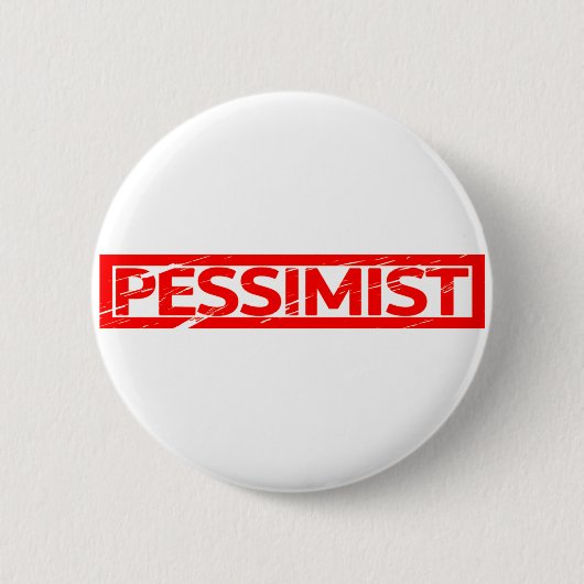 Pessimist-Briefmarke Button (Vorderseite)