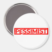 Pessimist-Briefmarke Magnet (Vorderseite/Rückseite)