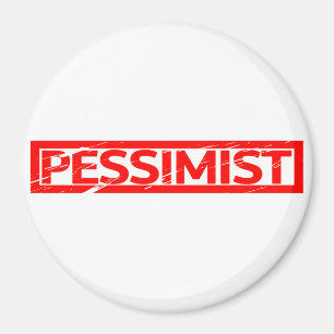 Pessimist-Briefmarke Magnet