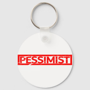 Pessimist-Briefmarke Schlüsselanhänger