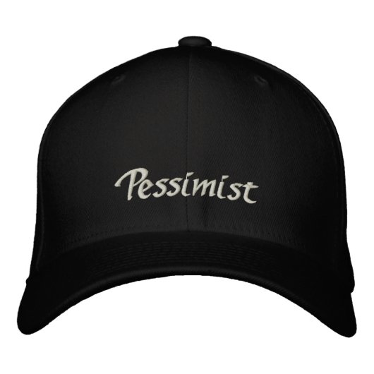 Pessimist Cap / Hat Bestickte Kappe (Vorderseite)