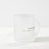 Pessimist oder Optimist? Mattglastasse (VorderseiteRechts)