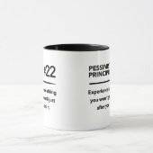 Pessimist-Prinzip 22: Erfahrung Tasse (Zentrum)