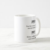 Pessimistische Neuheit 2021 Kaffeetasse (VorderseiteRechts)