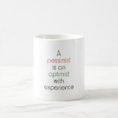 Pessimistoptimist Kaffeetasse (Mittel)