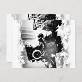 Pessoa Segurando uma câmera dslr Preta Postkarte (Vorne/Hinten)